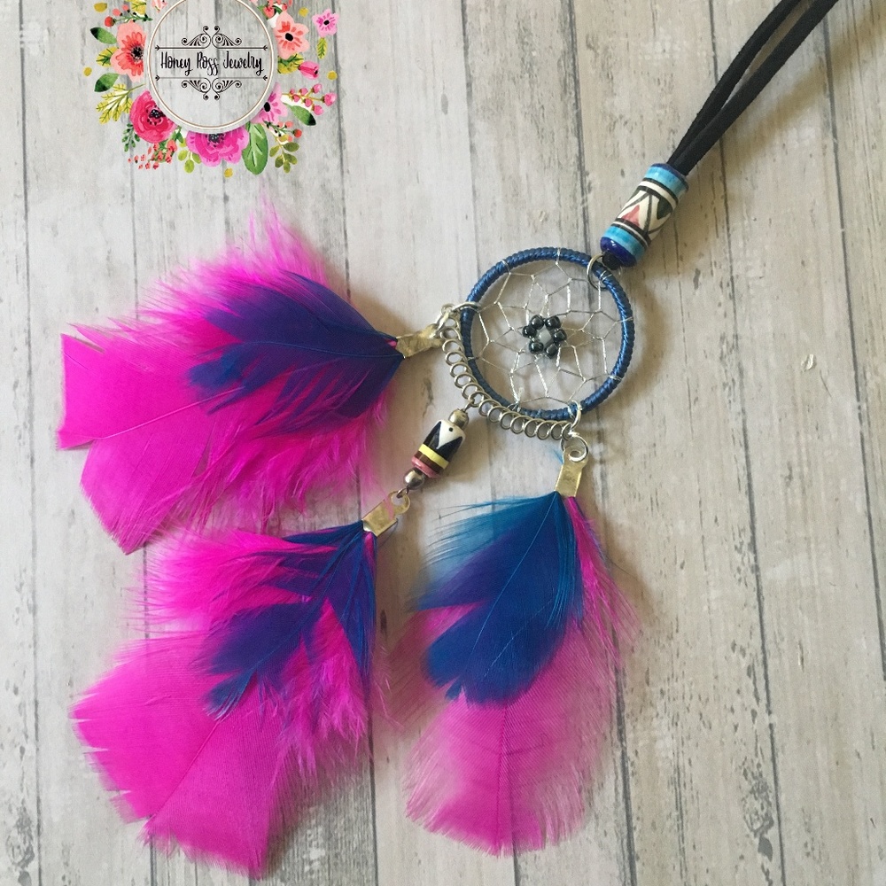 Boho car decor dream catcher for car wall handmade